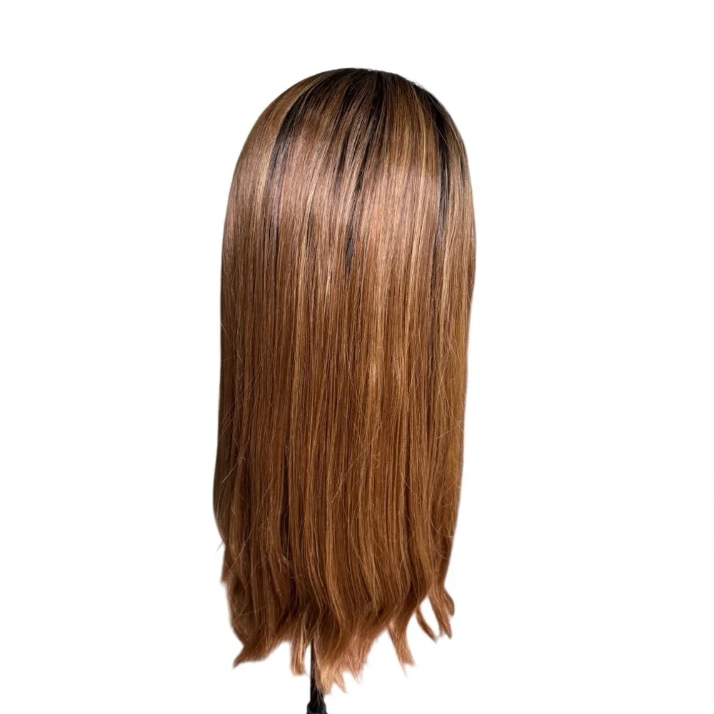 Sensationnel Cloud9 Swiss Lace Wig Brown Highlight Human Blend